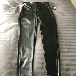 Yummie High Rise Faux Leather Leggings